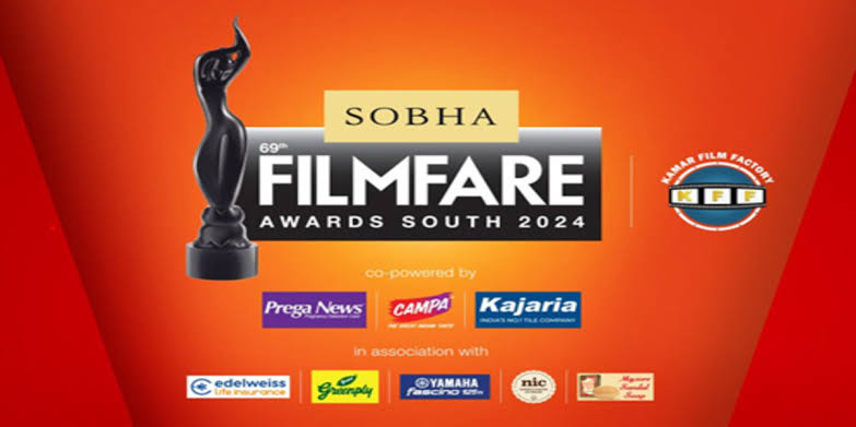 The 69th SOBHA Filmfare Awards South 2024 with Kamar Film Factory set to premiere on Star Maa Movies, Vijay Super, Asianet Movies and Star Suvarna Plus 