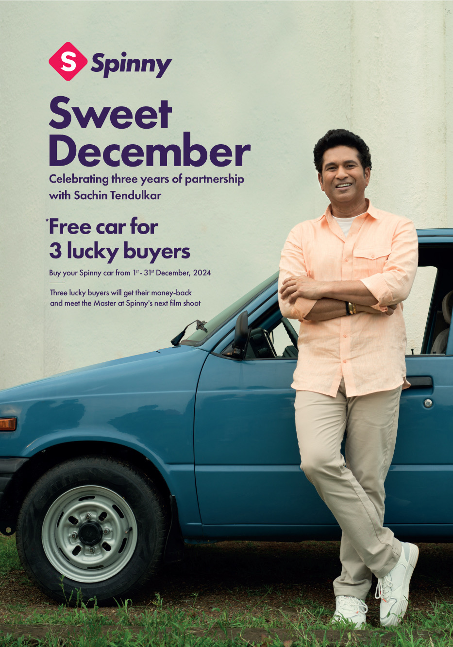 Spinny and Sachin Tendulkar Celebrate 3 Years of Partnership with ‘Sweet December’ Campaign